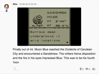 Illustration for article titled Let's play Pokemon Blue, Miiverse style part 3